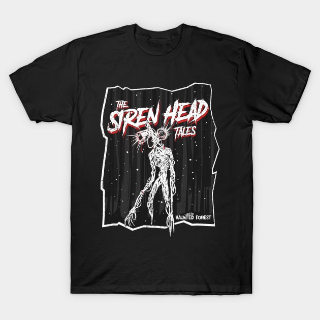 Scary Siren Head tales dark forest meme T-Shirt by opippi